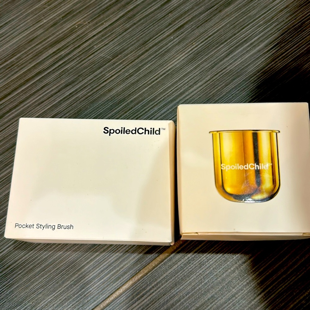 Never used spoiled child rapid recovery hair mask S24 with free pocket brush
